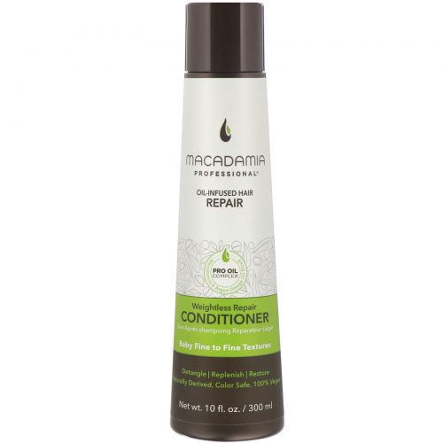 Macadamia Professional, Weightless Repair Conditioner, Baby Fine to Fine Textures, 10 fl oz (300 ml)