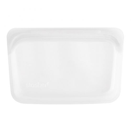 Stasher, Reusable Silicone Food Bag, Snack Size Small, Clear, 9.9 fl oz (293.5 ml)