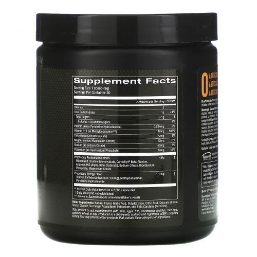 Sierra Fit, Pre-Workout Powder, Mango, 9.5 oz (270 g)