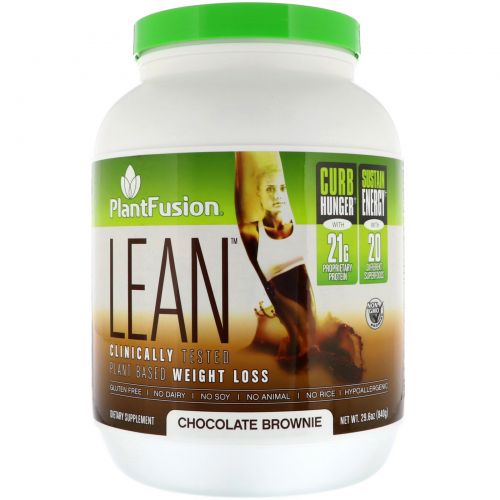 PlantFusion, Lean, Chocolate Brownie, 29.6 oz (840 g)