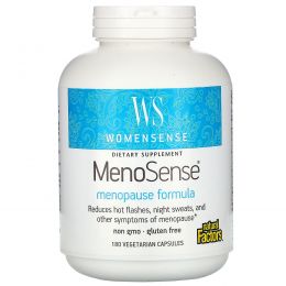 Natural Factors, WomenSense, MenoSense, формула для приема в период менопаузы, 180 растительных капсул