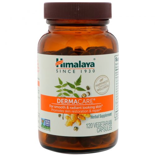 Himalaya Herbal Healthcare, DermaCare, уход за кожей, 120 вегетарианских капсул