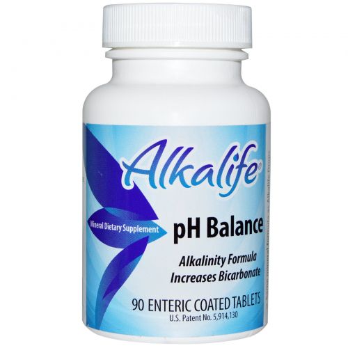 Alkalife, рН Balance, 90 таблеток, покрытых кишечнорастворимой оболочкой