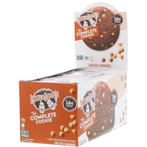 Lenny & Larry's, The Complete Cookie, соленая карамель, 12 печений, 113 г каждое