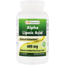 Best Naturals, Alpha Lipoic Acid, 600 mg, 120 Capsules