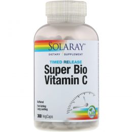 Solaray, Super Bio Vitamin C Buffered, 360 Vegetarian Capsules