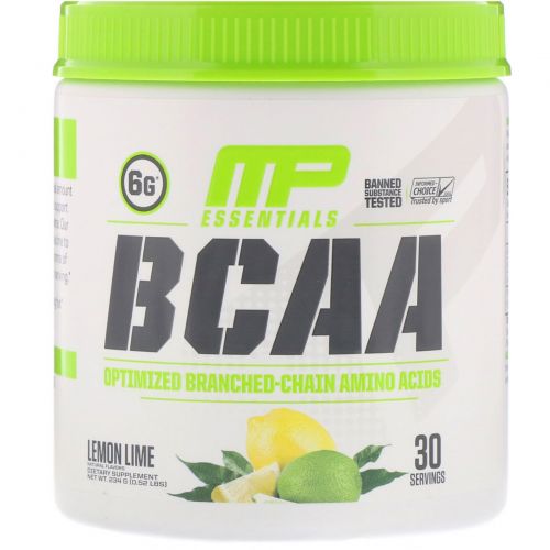 MusclePharm, BCAA Essentials, Lemon Lime,  0.52 lbs (234 g)
