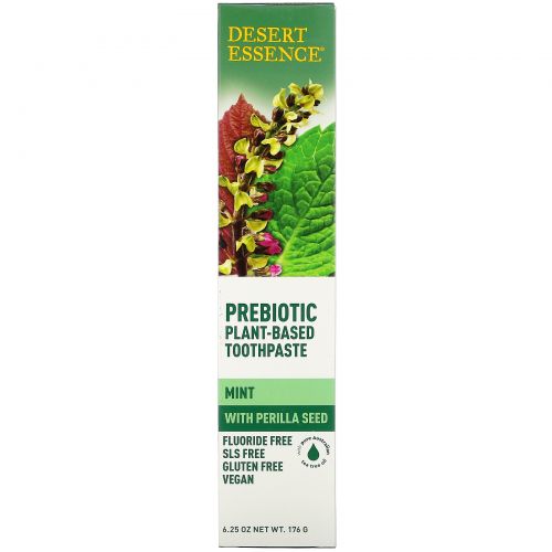 Desert Essence, Prebiotic, Plant-Based Toothpaste, Mint, 6.25 oz (176 g)