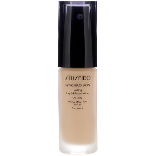 Shiseido, Synchro Skin, Lasting Liquid Foundation, SPF 20, Neutral 3, 1 fl oz (30 ml)