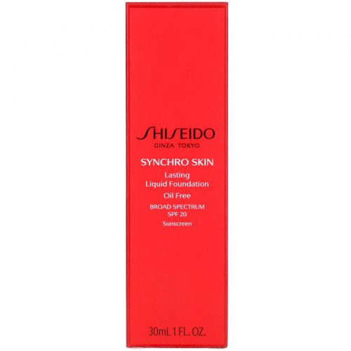 Shiseido, Synchro Skin, Lasting Liquid Foundation, SPF 20, Neutral 3, 1 fl oz (30 ml)