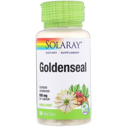 Solaray, Goldenseal, 550 mg, 50 VegCaps