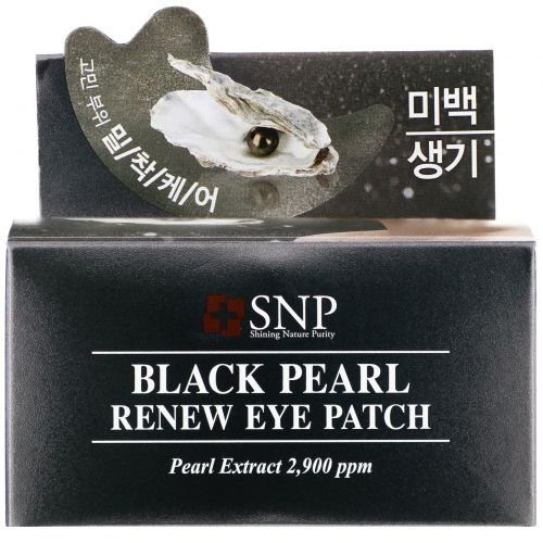 SNP, Black Pearl, Renew Eye Patch, 60 Patches