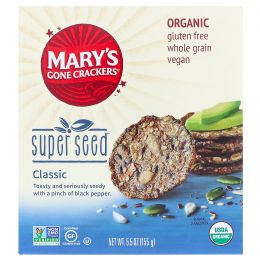 Mary's Gone Crackers, Organic, крекеры из супер-зерна, 5,5 унции (155 г)