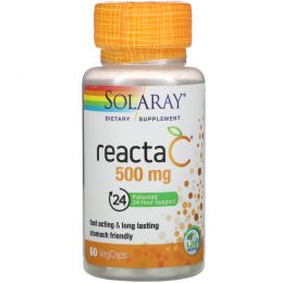 Solaray, Reacta-C, 500 mg, 60 Vegetarian Capsules