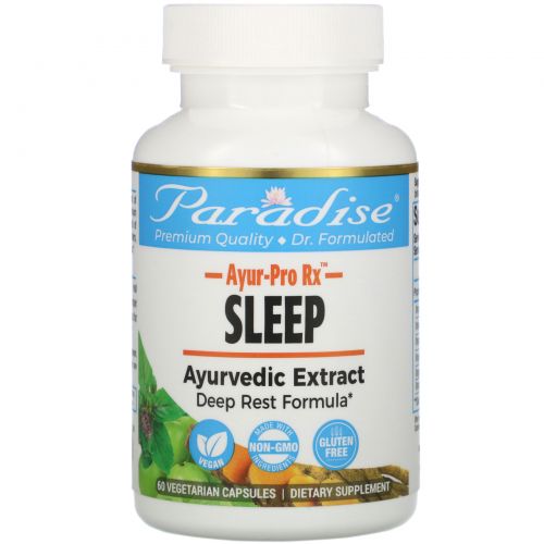 Paradise Herbs, AYUR Pro Rx, Sleep, 60 Vegetarian Capsules