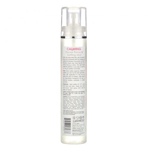 Giovanni, Calming Facial Prime & Setting Mist, Hibiscus, Cucumber & Fresh Rose Water, 5 fl oz (147 ml)