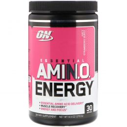 Optimum Nutrition, Essential Amino Energy, Juicy Strawberry Burst, 9.5 oz (270 g)