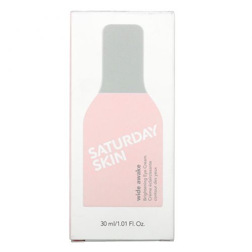 Saturday Skin, Wide Awake, Brightening Eye Cream, 1.01 fl oz (30 ml)