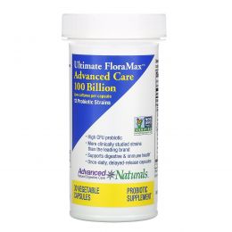 Advanced Naturals, Ultimate FloraMax, Advanced Care, 100 Billion Live Cultures, 30 Vegetable Capsules