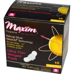 Maxim Hygiene Products, Ультра-тонкие прокладки с крылышками, обычные, 10 шт.