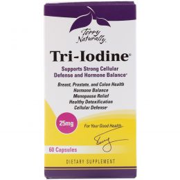 EuroPharma, Terry Naturally, Tri-Iodine, 25 мг, 60 капсул