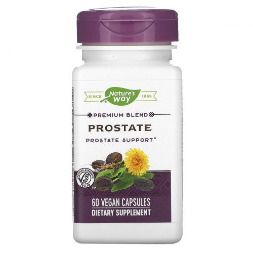 Nature's Way, Средство для предстательной железы Prostate, с экстрактом пальмы сереноа, 327 мг, 60 капсул