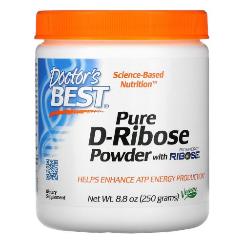Doctor's Best, Порошок Best D-Ribose Powder, 250 г (8,8 унции)