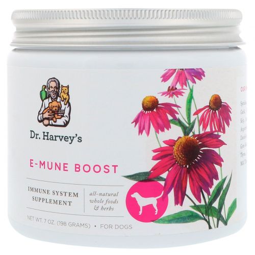 Dr. Harvey's, Пищевая добавка E-Mune Boost, Для собак, 7 унций (198 г)