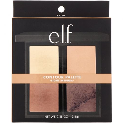 E.L.F. Cosmetics, Палетка для контурирования, 4 оттенка, 0,56 унции (16 г)