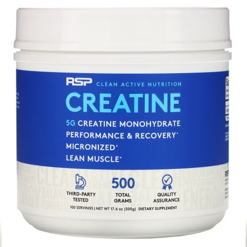 RSP Nutrition, Creatine Monohydrate, Micronized Creatine Powder, 17.6 oz (500 g)