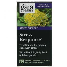 Gaia Herbs, Stress Response , 30 Vegetarian Liquid Phyto-Caps