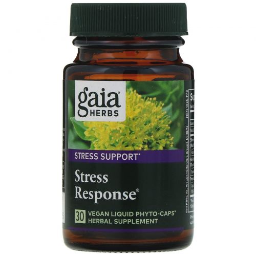 Gaia Herbs, Stress Response , 30 Vegetarian Liquid Phyto-Caps