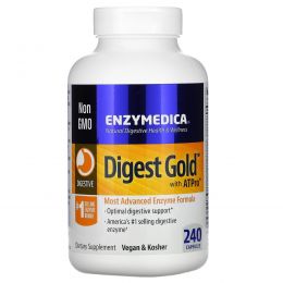 Enzymedica, Digest Gold c ATPro, 240 капсул