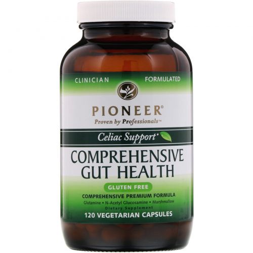 Pioneer Nutritional Formulas, Comprehensive Gut Health, брюшная поддержка, 120 растительных капсул