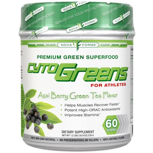 NovaForme, CytoGreens, Acai Berry Green Tea Flavor, 18.9 oz (535 g)