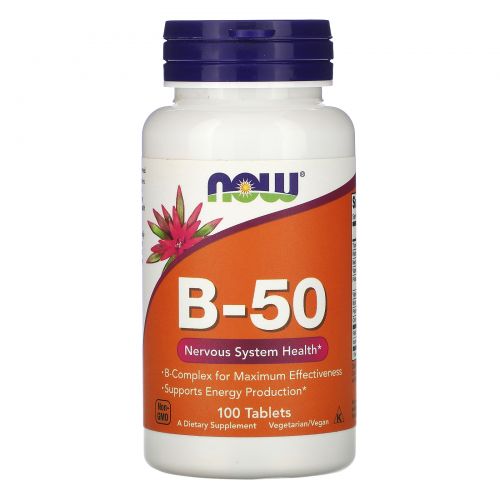 Now Foods, B-50, 100 Tablets