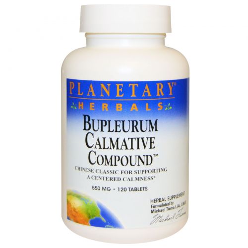 Planetary Herbals, Bupleurum Calmative Compound (успокаивающий состав с володушкой), 550 мг, 120 таблеток