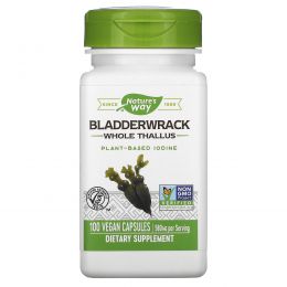 Nature's Way, Bladderwrack, 580 мг, 100 вегетарианских капсул