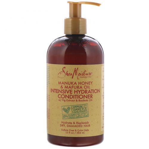 SheaMoisture, Manuka Honey & Mafura Oil, Intensive Hydration Conditioner, 13 fl oz (384 ml)