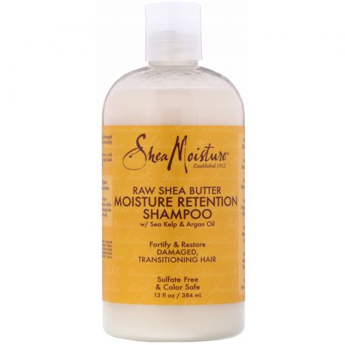 SheaMoisture, Raw Shea Butter, Moisture Retention Shampoo, 13 fl oz (384 ml)