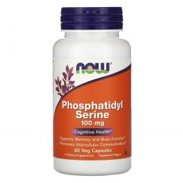 Now Foods, Phosphatidyl Serine, 100 mg, 60 Veg Capsules