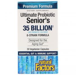 Natural Factors, Ultimate Probiotic Senior's, 35 Billion CFU, 30 Vegetarian Capsules