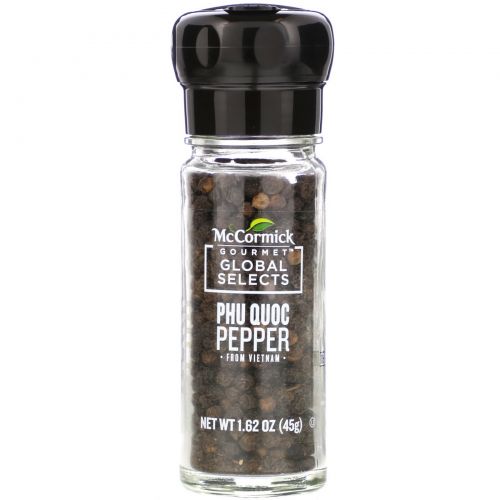 McCormick Gourmet Global Selects, Phu Quoc Pepper From Vietnam, Bold, 1.62 oz (45 g)