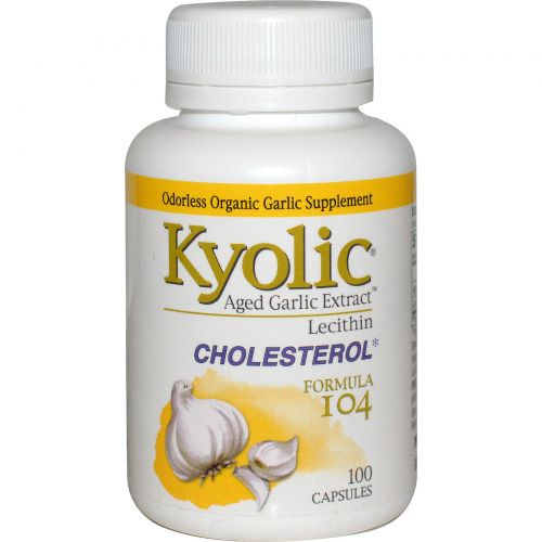 Wakunaga - Kyolic, Средство для снижения уровня холестерина 104, 100 капсул