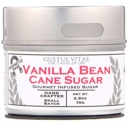 Gustus Vitae, Cane Sugar, Vanilla Bean, 2.5 oz (70 g)