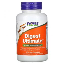 Now Foods, Digest Ultimate, 120 растительных капсул