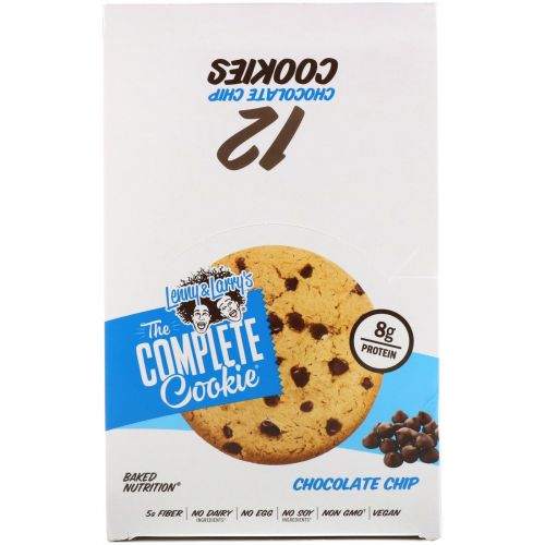 Lenny & Larry's, The Complete Cookie, печенье с кусочками шоколада, 12 штук по 57 г (2 oz)