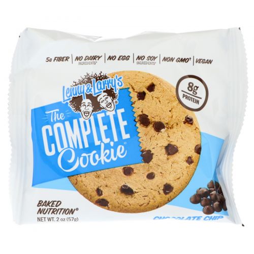 Lenny & Larry's, The Complete Cookie, печенье с кусочками шоколада, 12 штук по 57 г (2 oz)