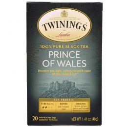 Twinings, Чай "Принц Уэльский", 20 пакетиков, 1.41 унций (40 г)