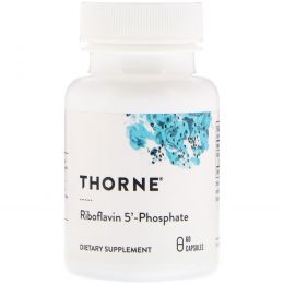 Thorne Research, Рибофлавин 5' фосфат, 60 растительных капсул